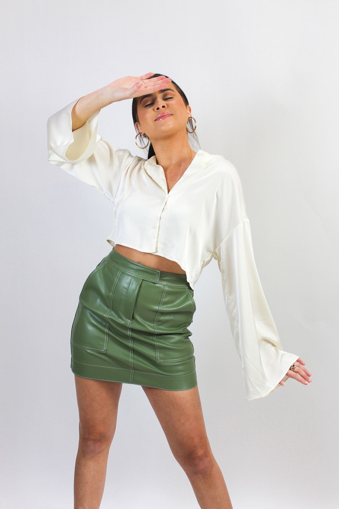 Emerald City Leather Skirt