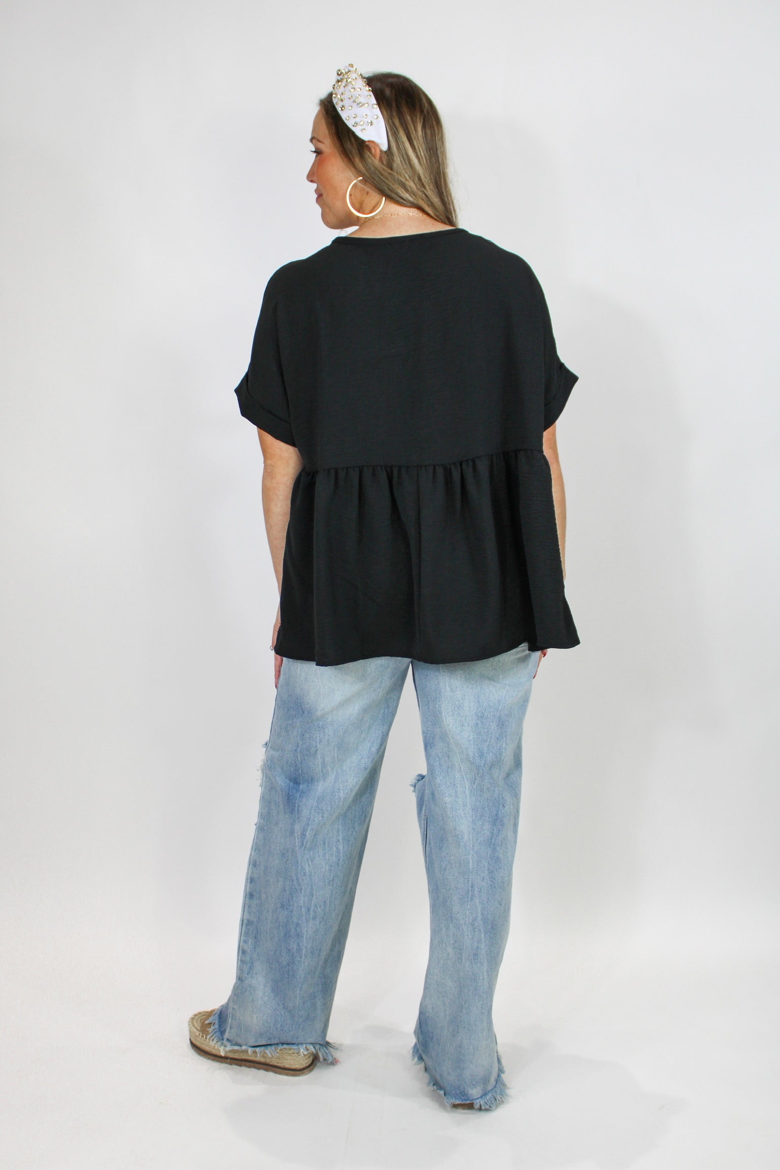 Bestie Basic Black Tunic