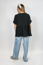 Load image into Gallery viewer, Bestie Basic Black Tunic
