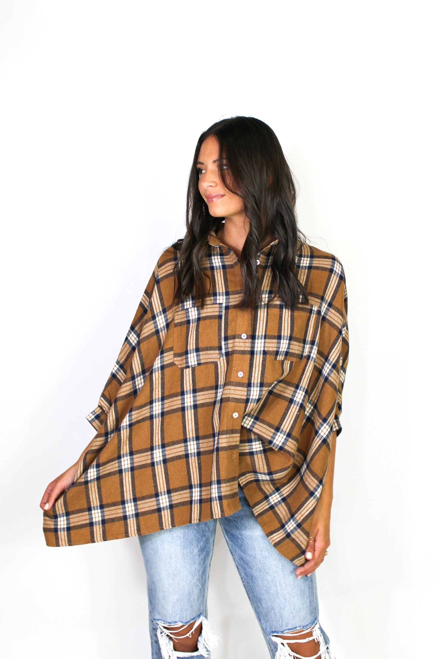 Butterscotch Oversized Flannel