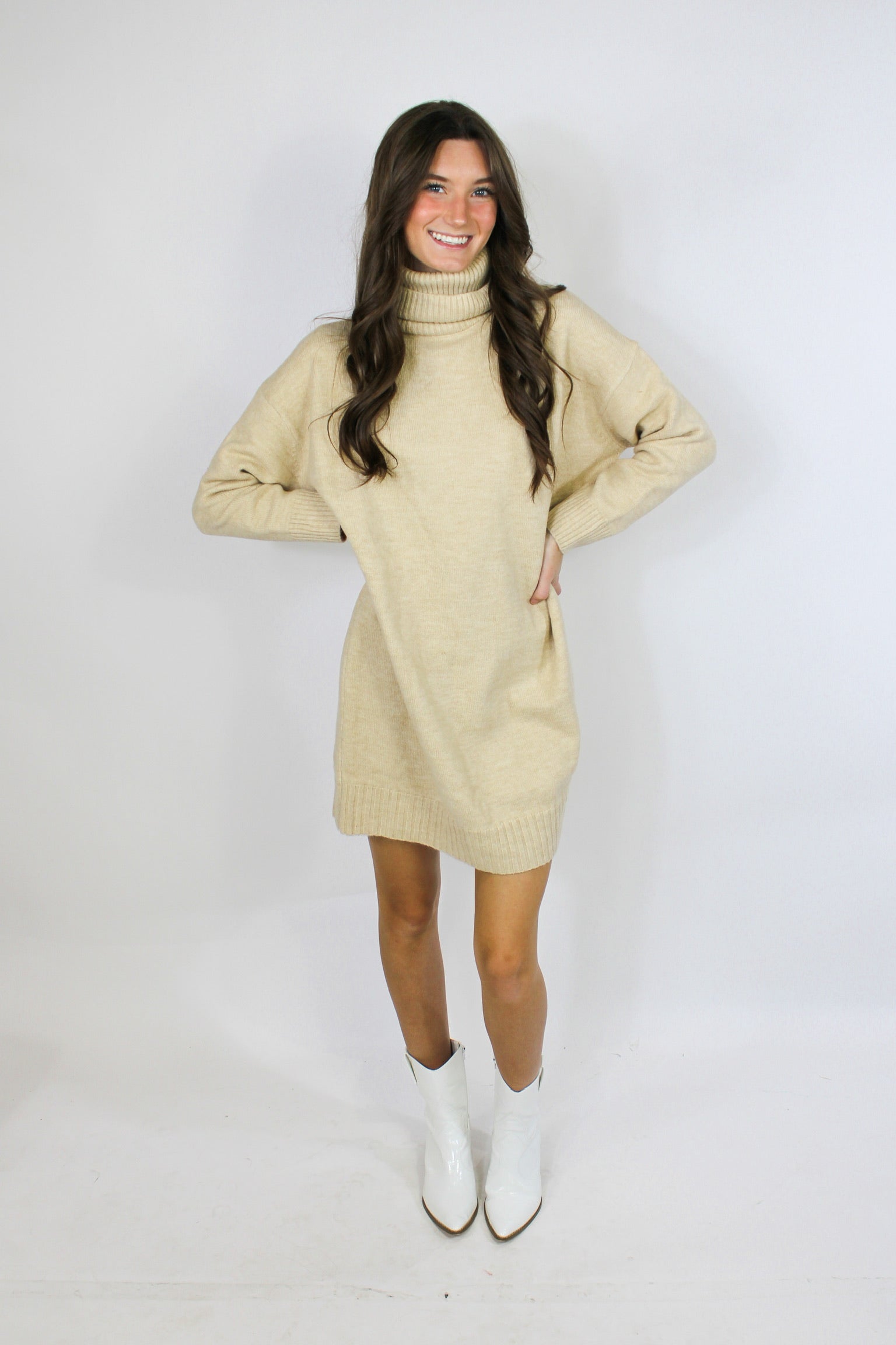 Vanilla Latte Sweater Dress