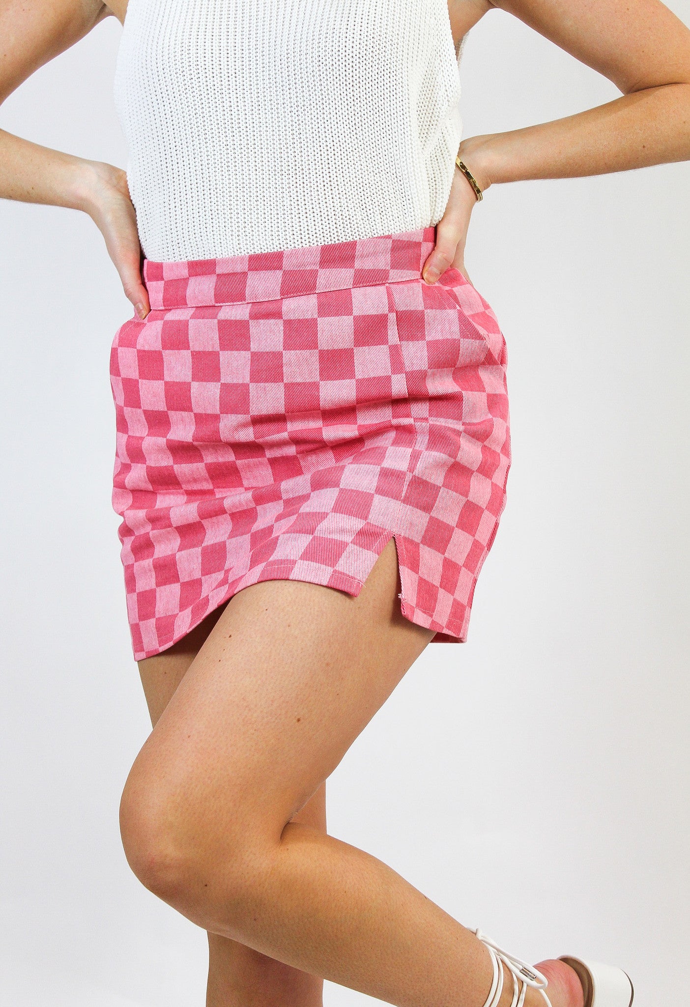 Playboy Checkered Skirt