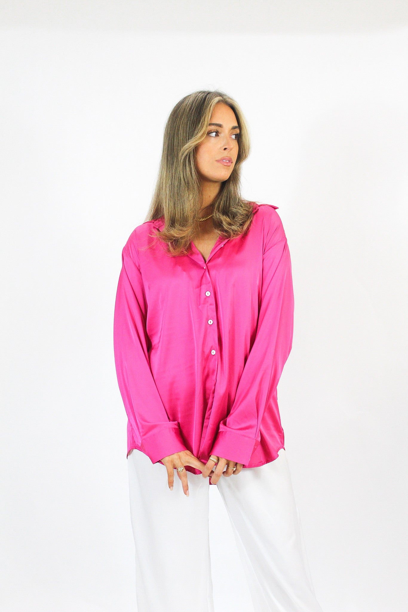 Time Off Button Down - Pink