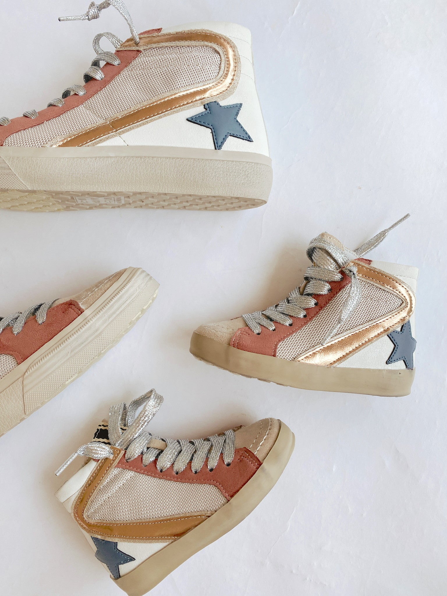 Golden Girl Hightop Sneaks - Kids