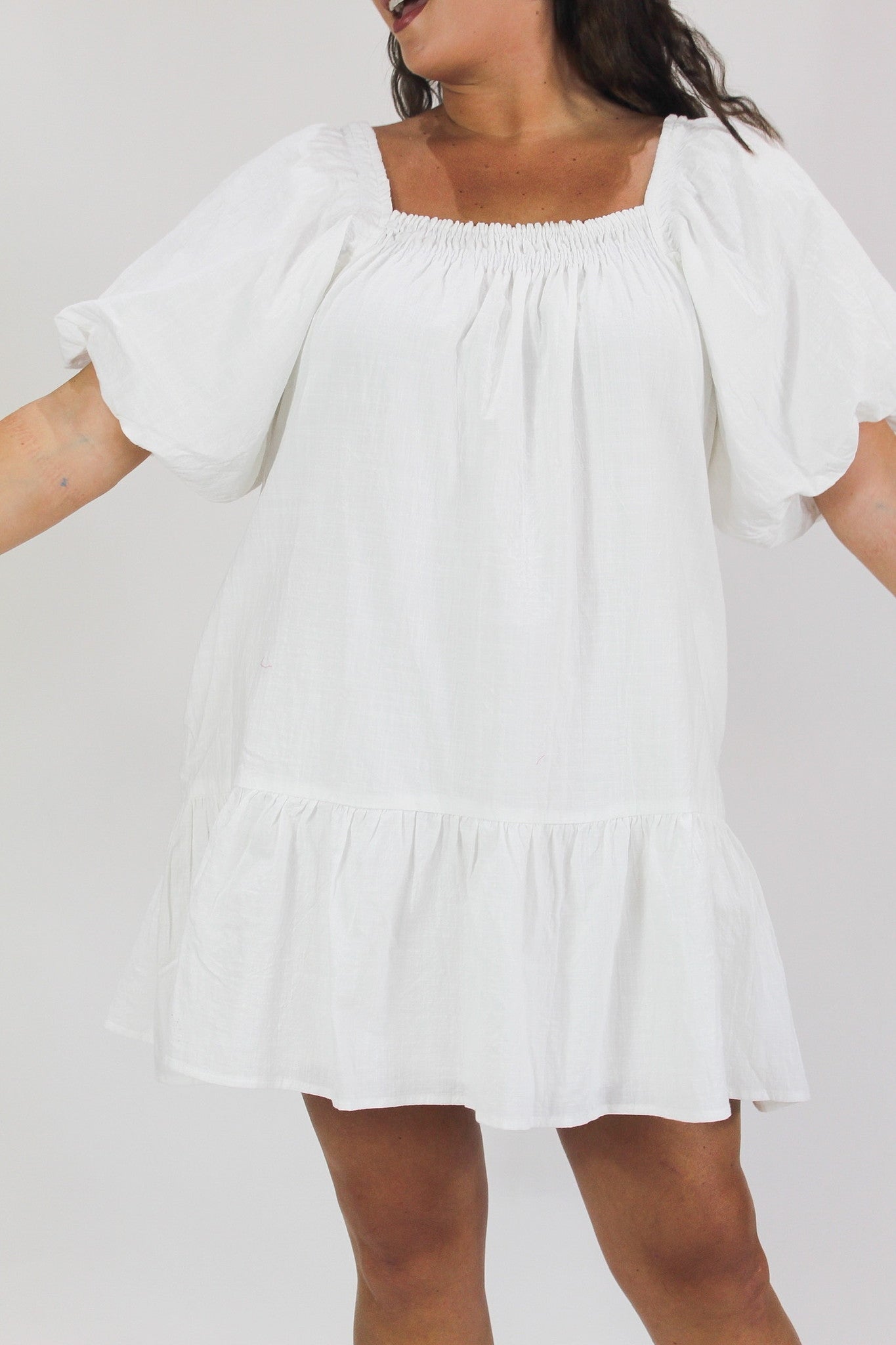 The Heather Dress - White