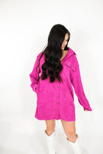 Load image into Gallery viewer, Plum Corduroy Button Down
