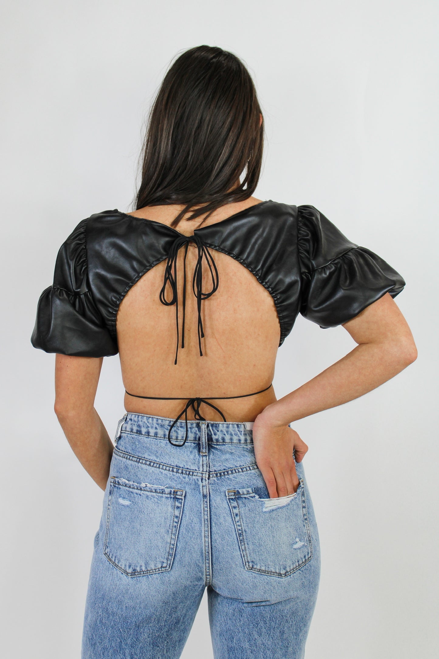 City Girl Leather Crop