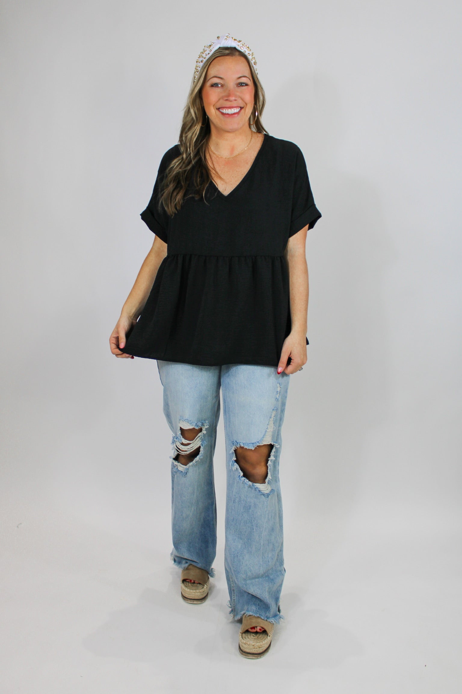 Bestie Basic Black Tunic