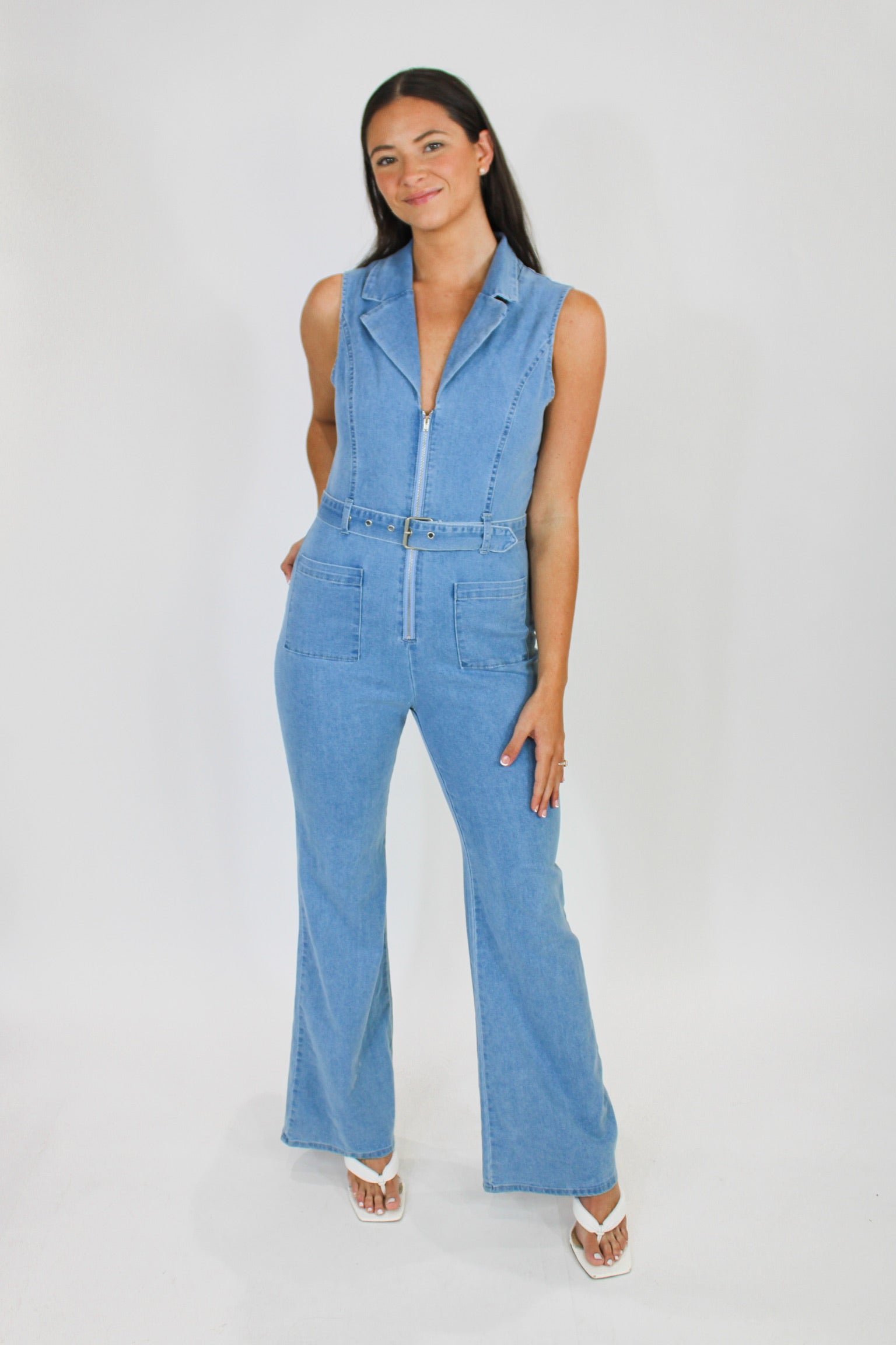 The Feels Denim Jumpsuit