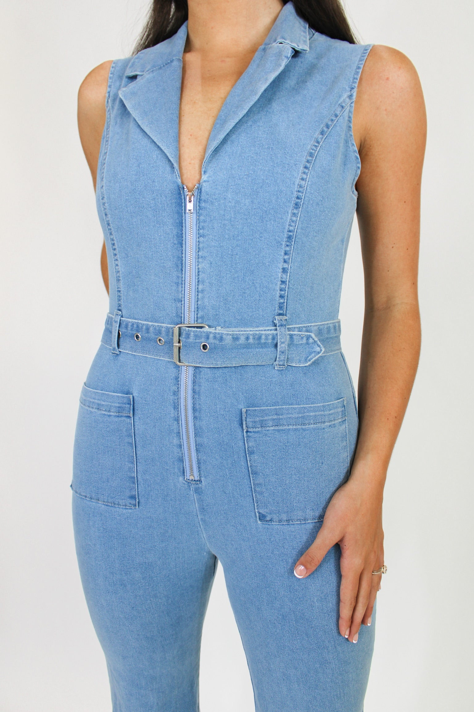 The Feels Denim Jumpsuit