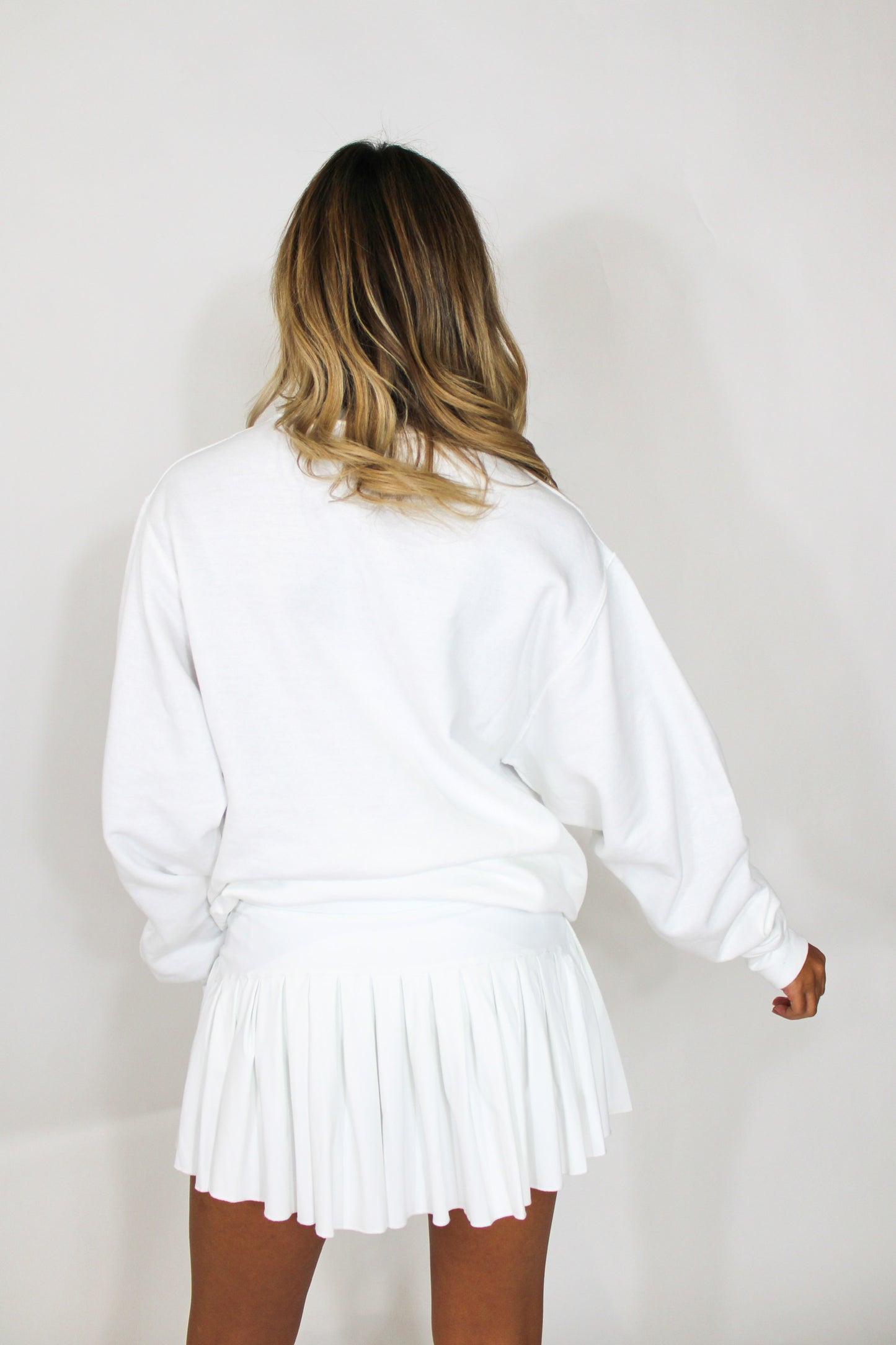 Match Point Tennis Skirt-White