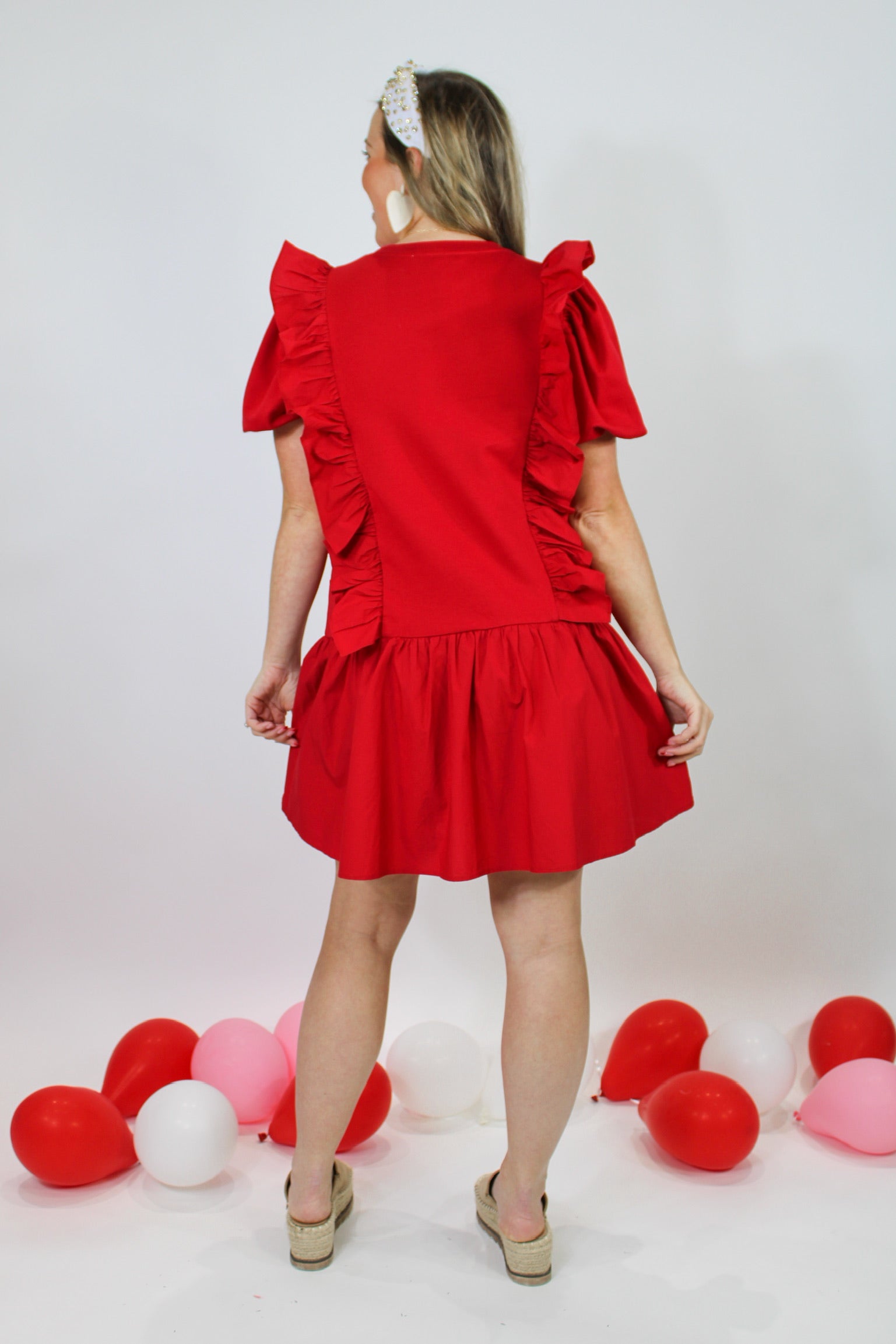 Be My Valentine Ruffle Mini