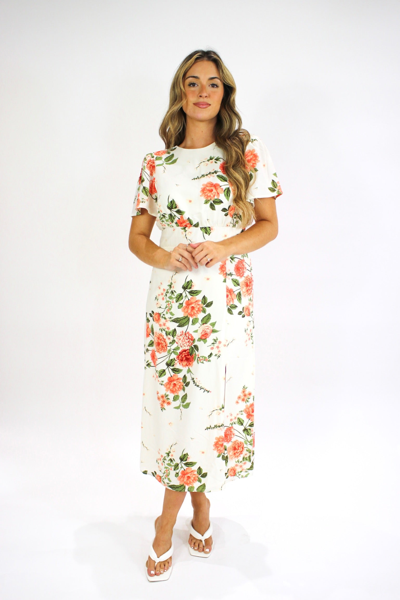 Peach Carnation Midi