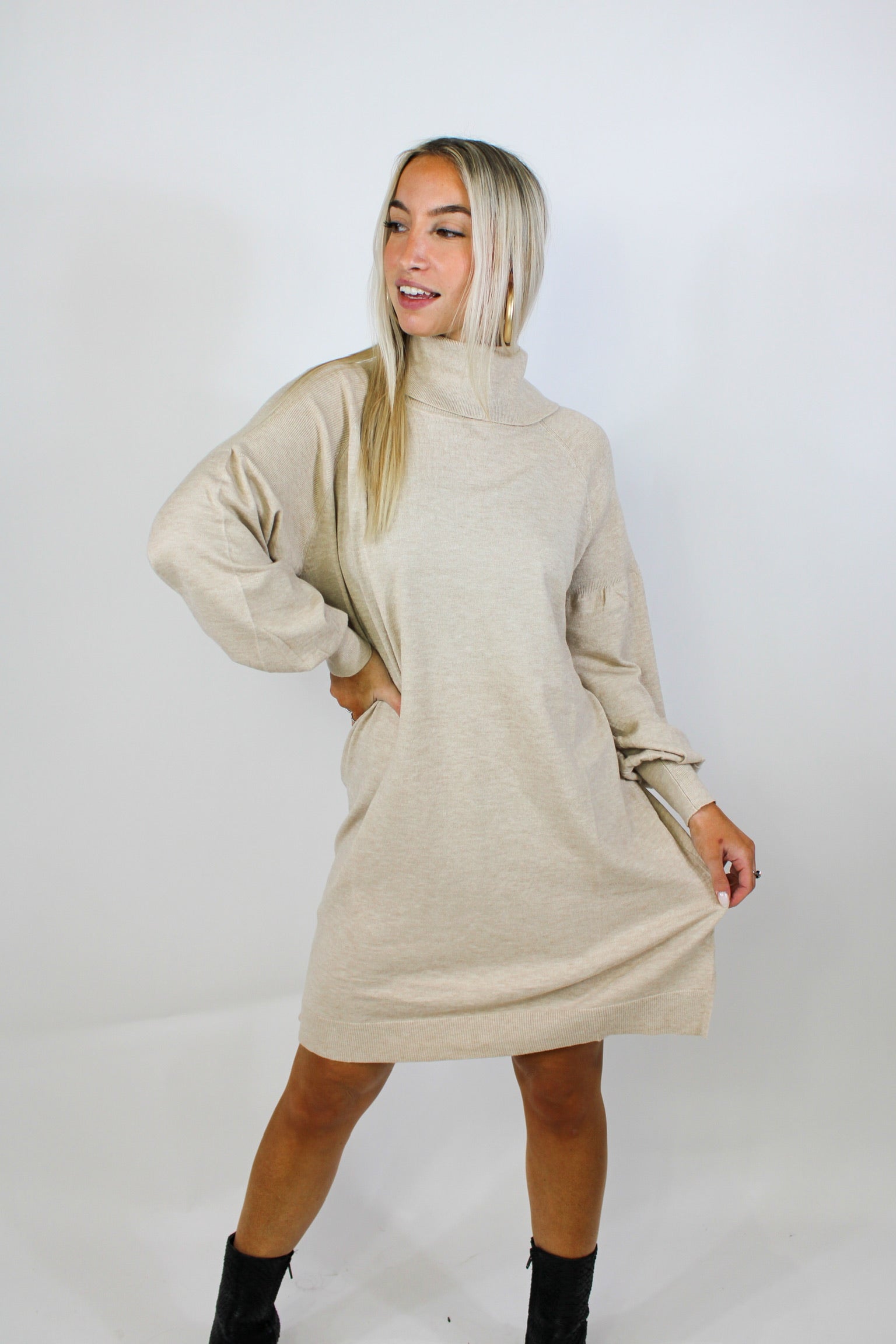 Chilly Season Sweater Dress