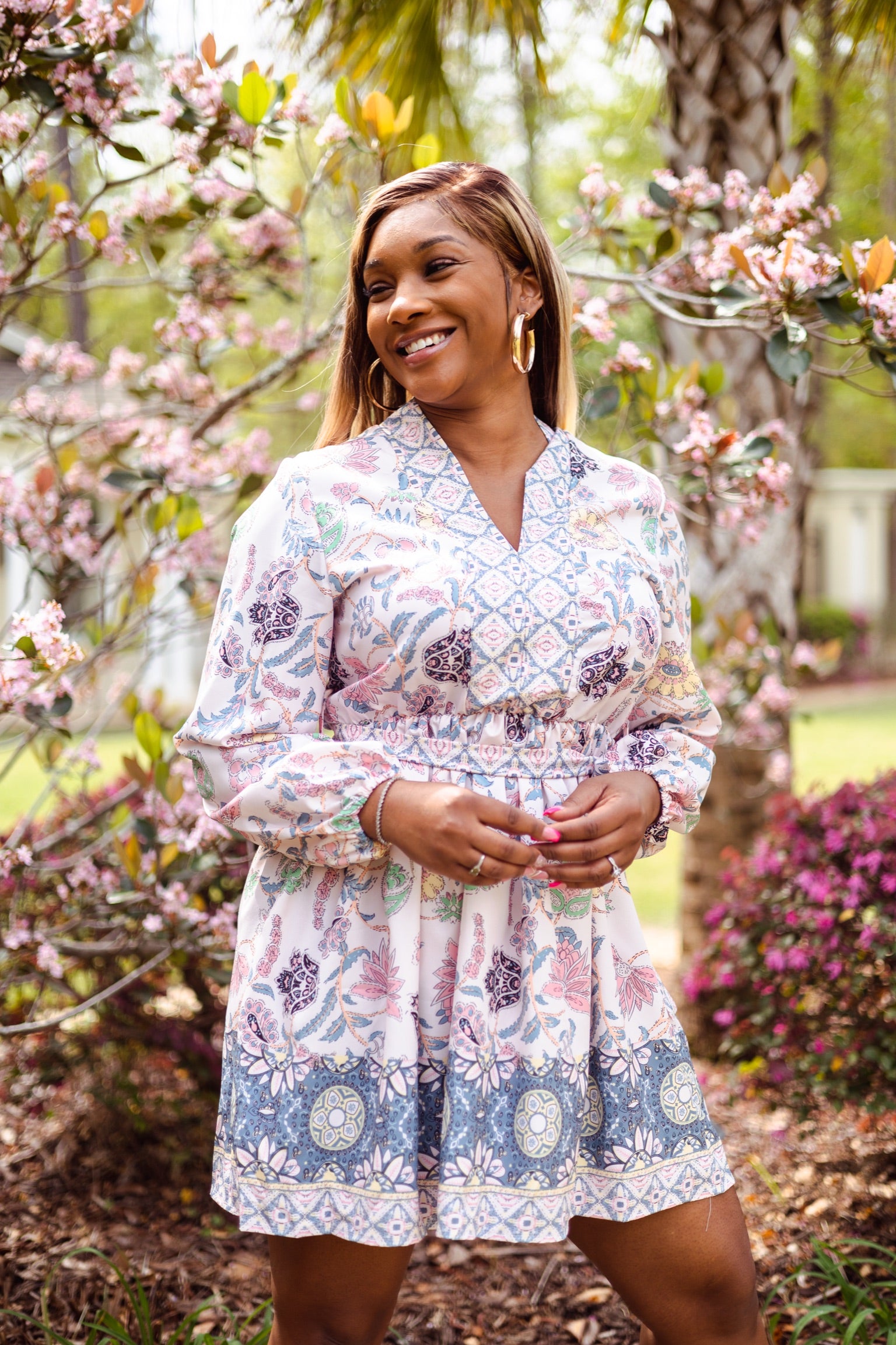 Paisley Spring Mini Dress SMALL Paisley Spring Mini Dress SMALL