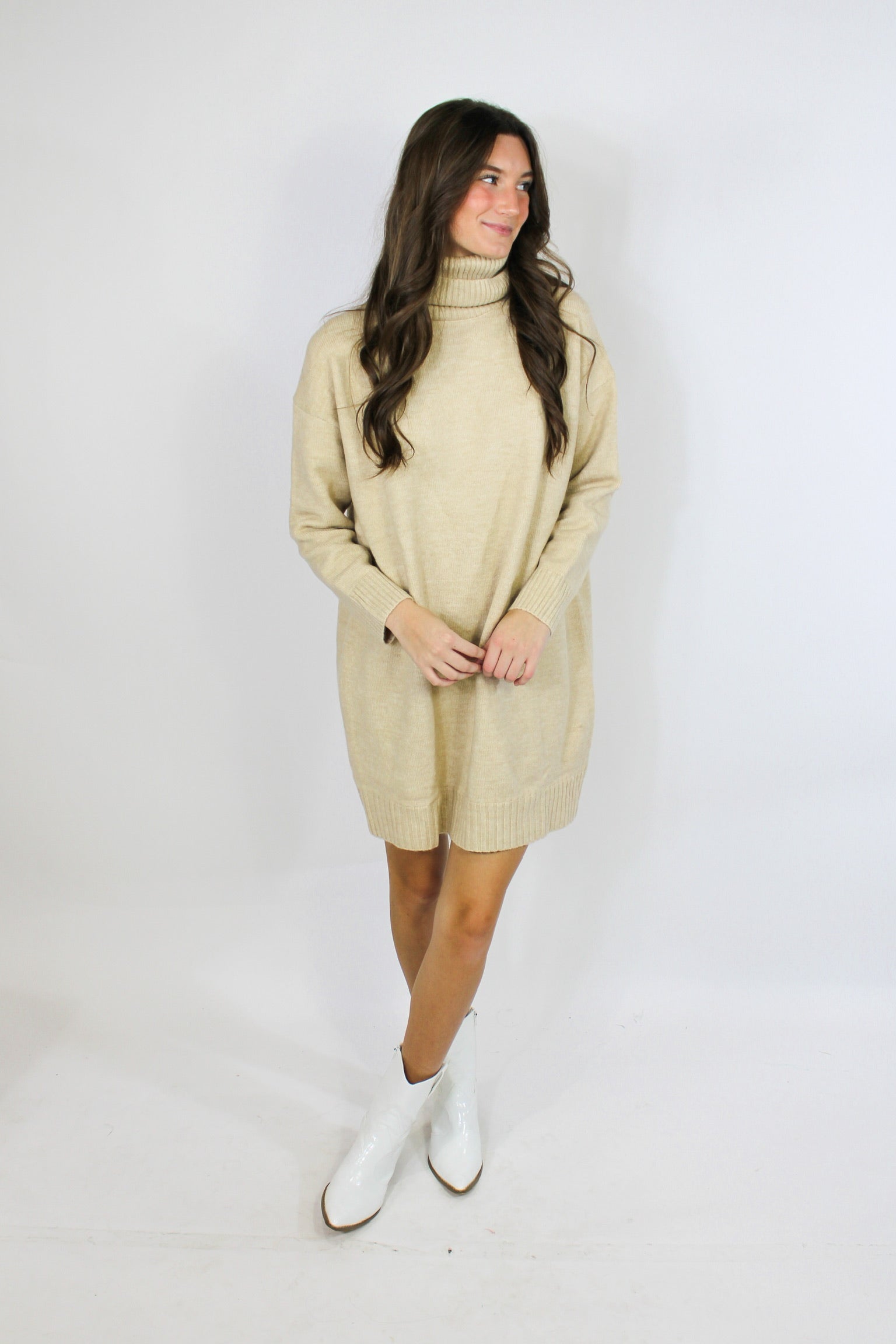 Vanilla Latte Sweater Dress