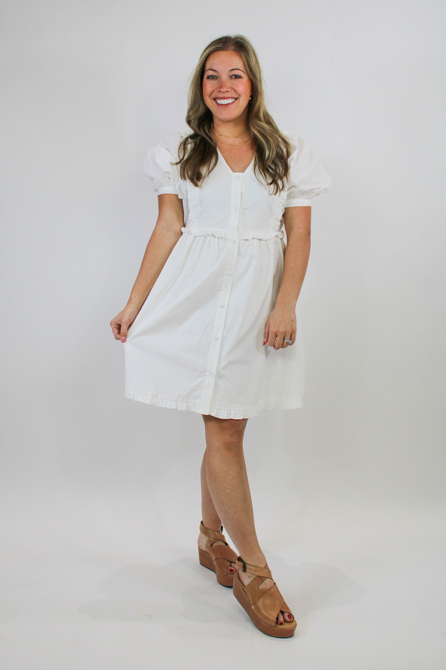 Sweetie White Mini Dress