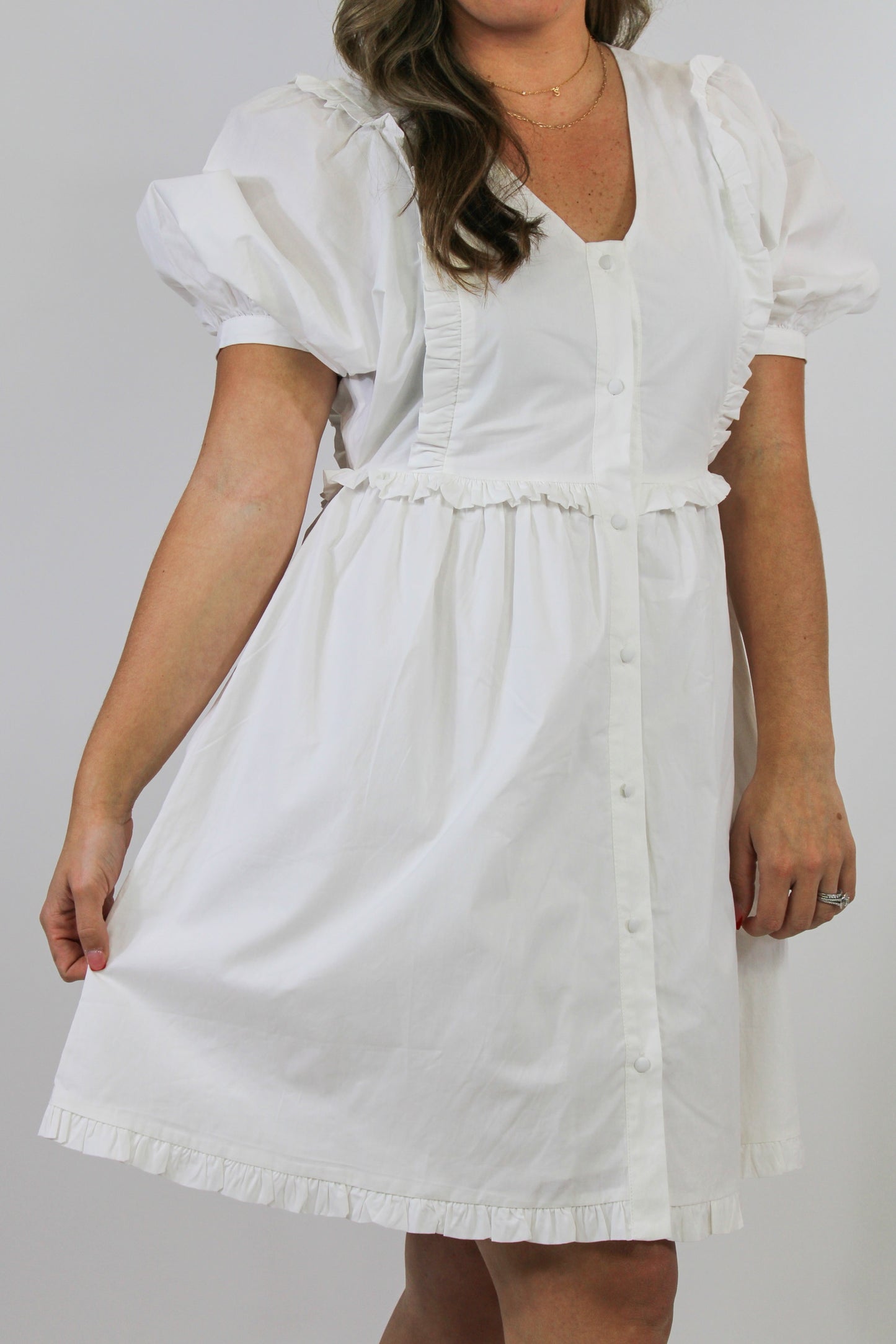 Sweetie White Mini Dress