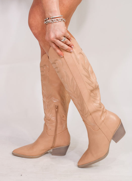 Steppin’ Sis Cowgirl Boot-Nude