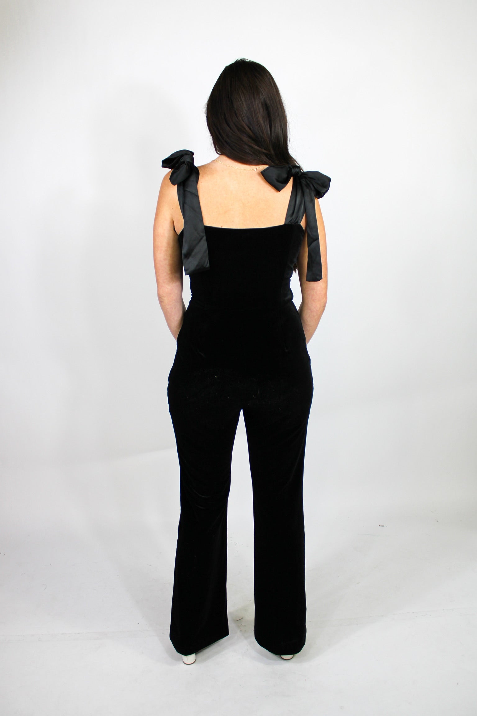 Very Velvet Tie Jumpsuit