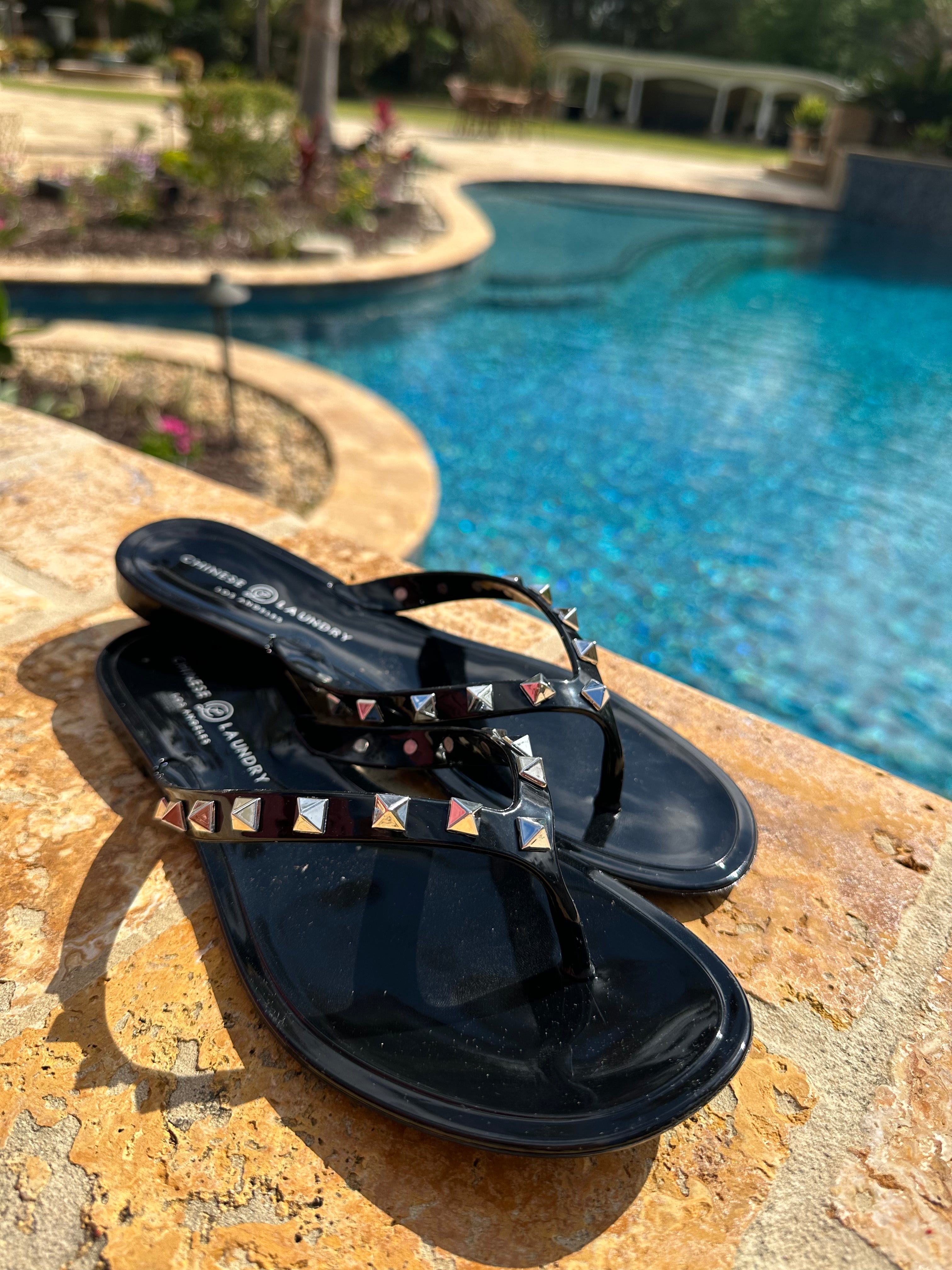 Rockstud Jelly Sandals