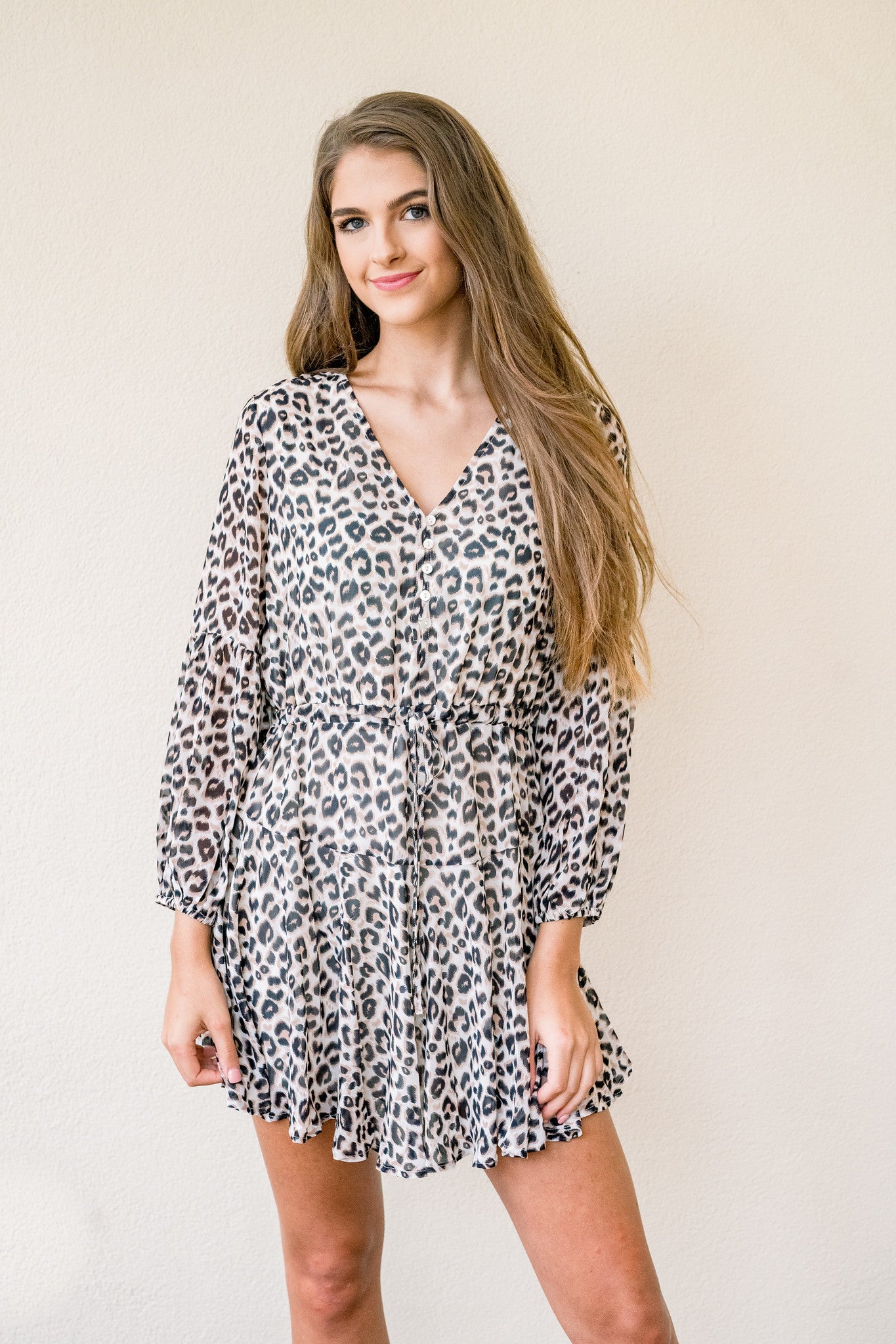 Lovely Leopard Swing Dress