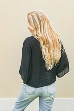 Load image into Gallery viewer, Back in Boston Blouse - Black

