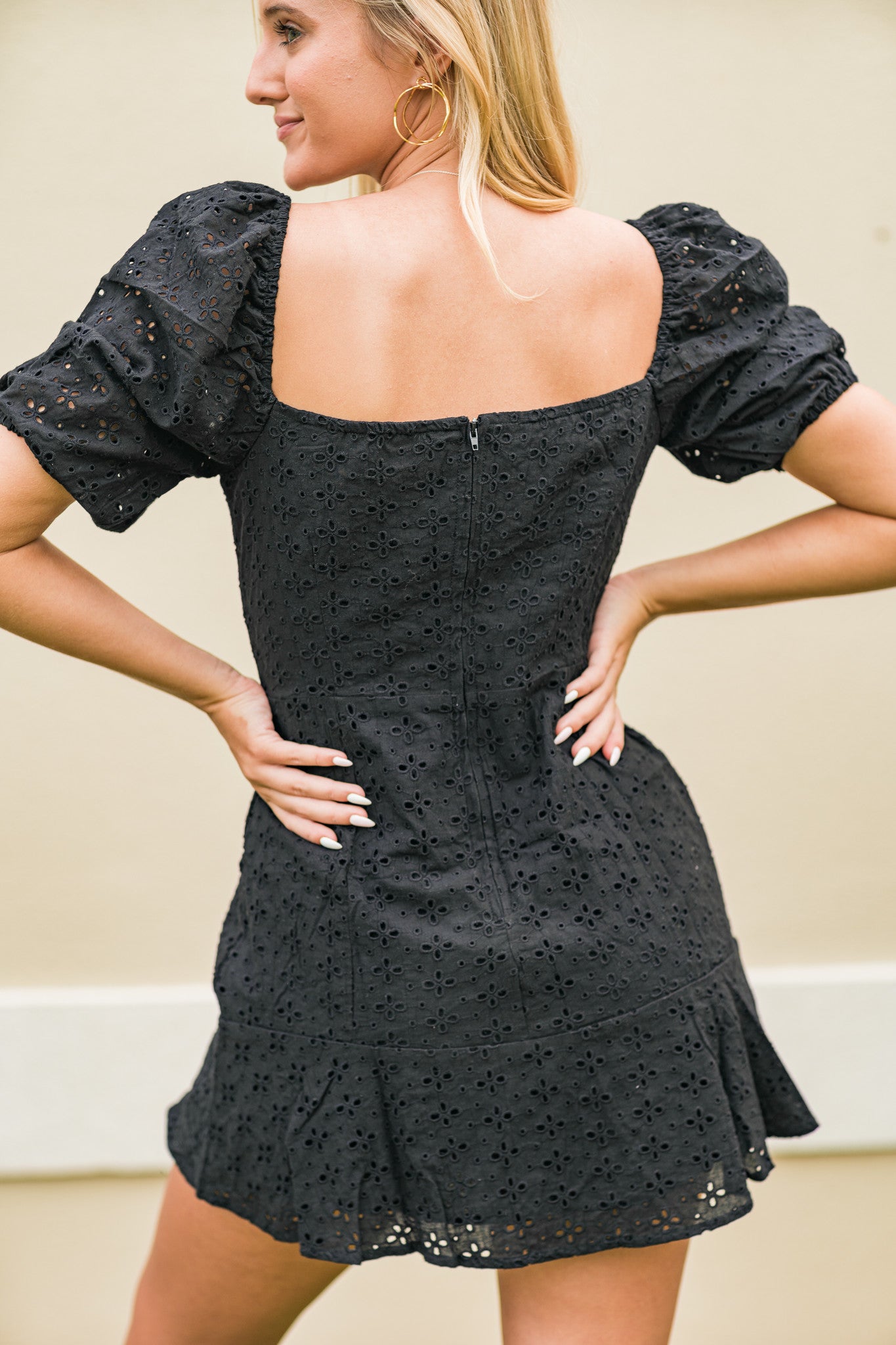 Eyelet It Go Sweetheart Dress