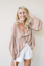 Load image into Gallery viewer, Dotted Ginger V-Neck Blouse
