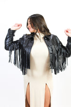 Load image into Gallery viewer, Rip Tassel Leather Jacket
