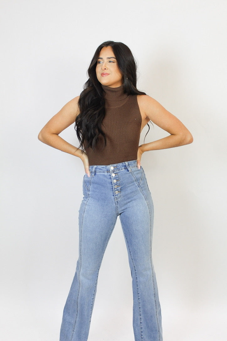 Buttoned Up Bell Bottoms