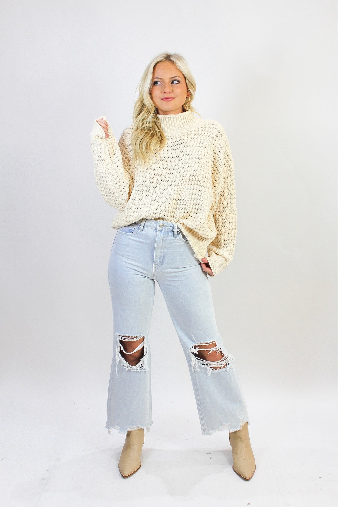 Cozy Creme Turtleneck