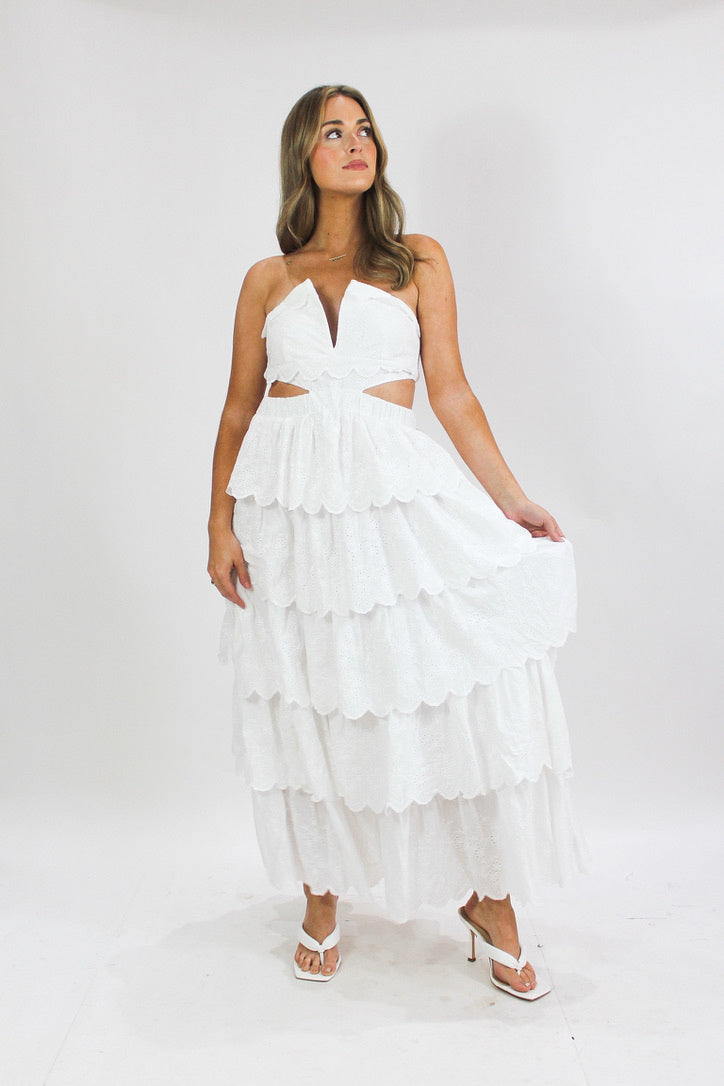 Valley View Ruffle Maxi