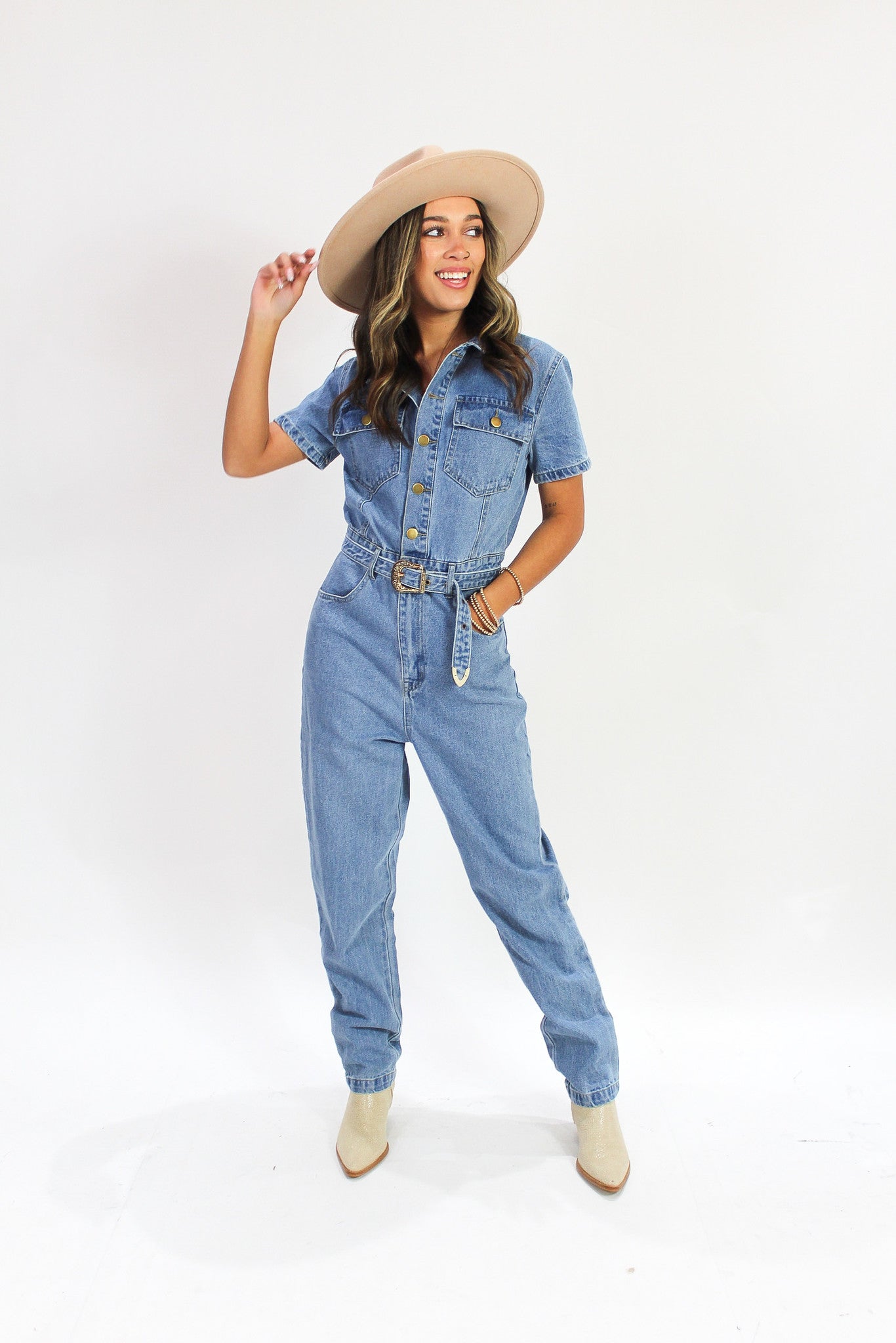 Vintage Denim Jumpsuit