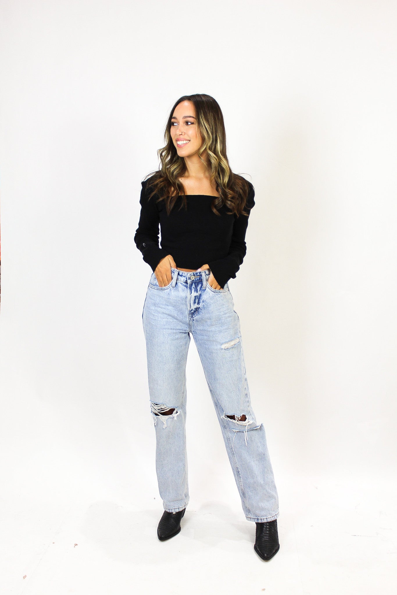 GNO Cropped Sweater
