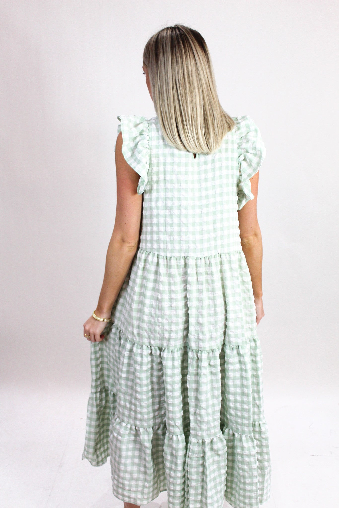 Fresh Florals Plaid Maxi