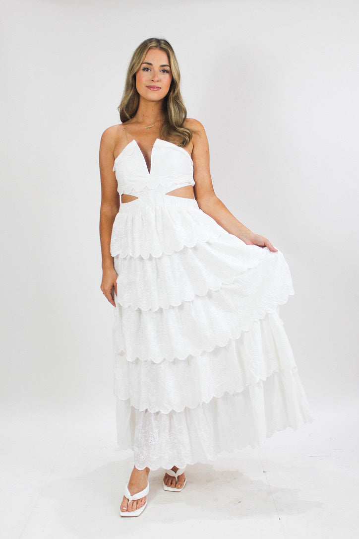 Valley View Ruffle Maxi