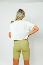 Load image into Gallery viewer, Track Star Biker Shorts - Lime
