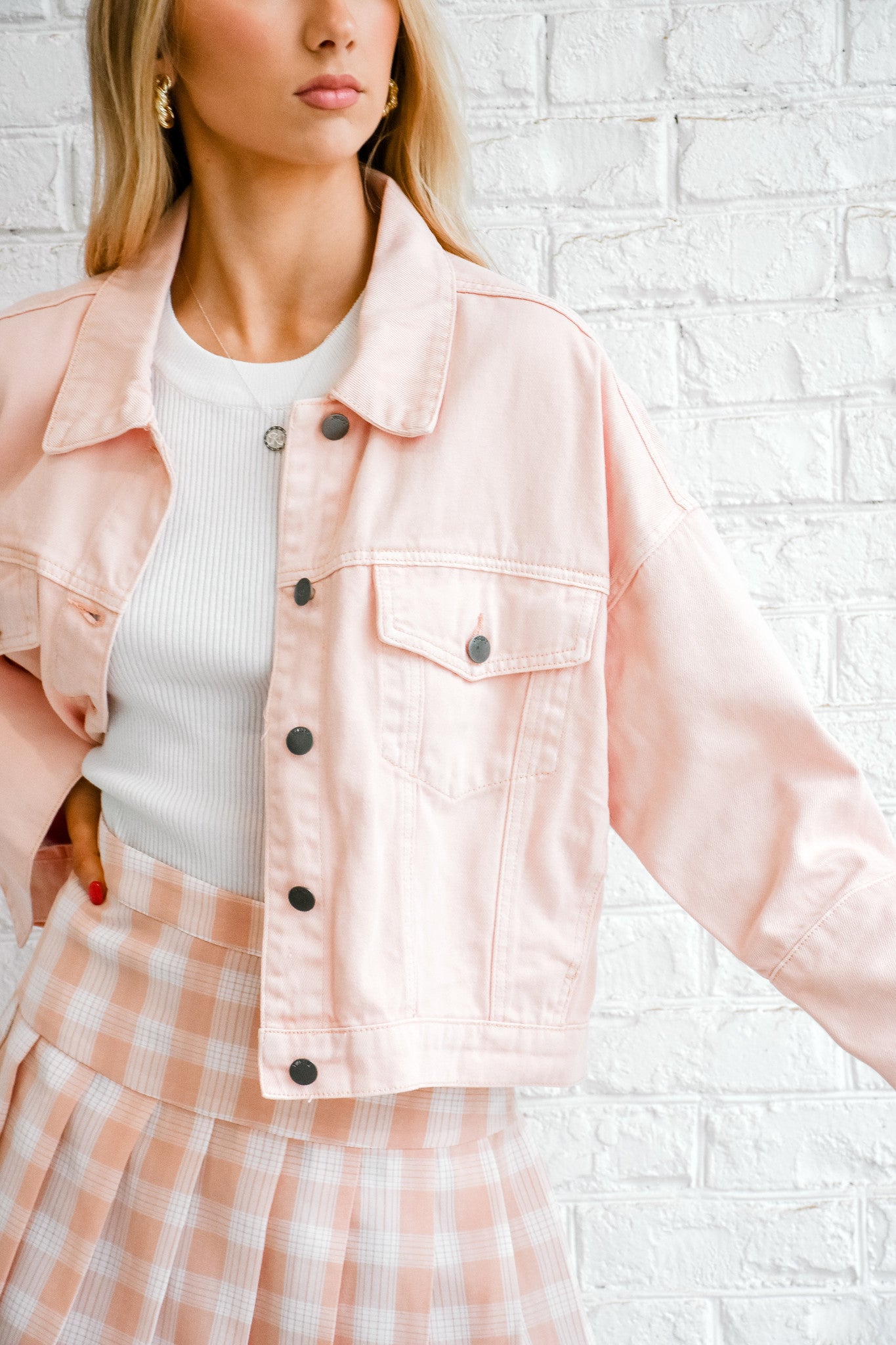 Pink Ladies Denim Jacket