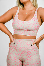 Load image into Gallery viewer, Pink Dalmatian Sports Bra
