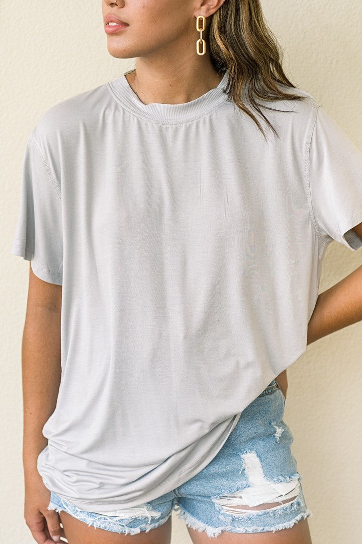 Silver Boyfriend Tee