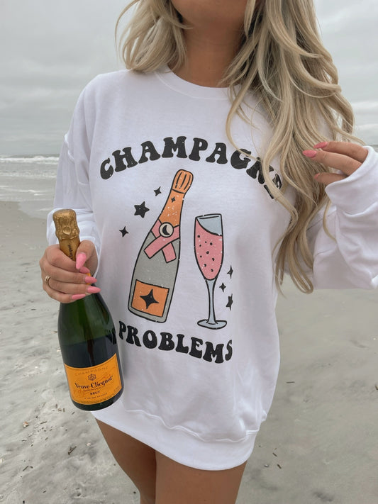 Champagne Problems Crewneck