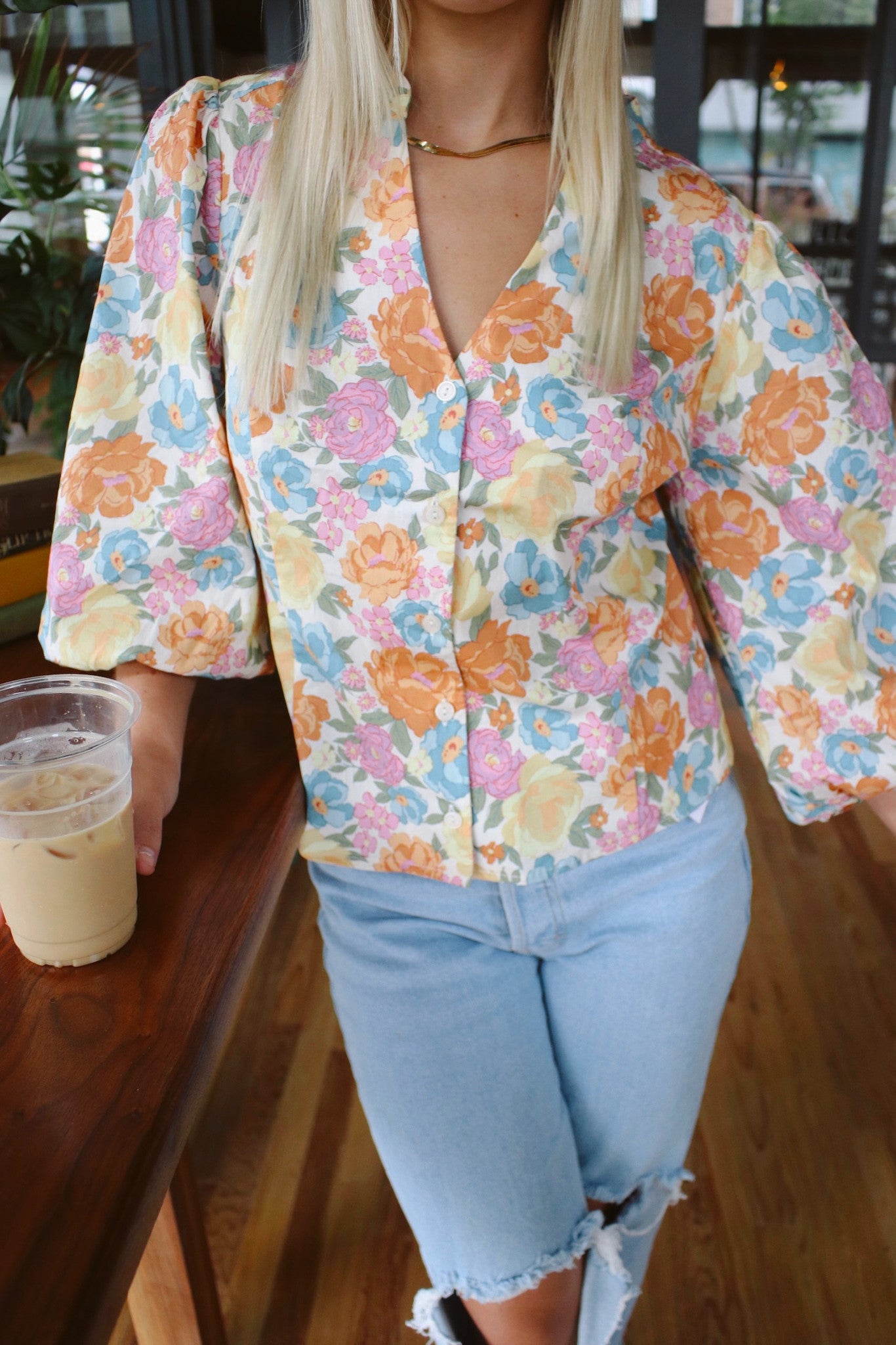 French Florals Blouse