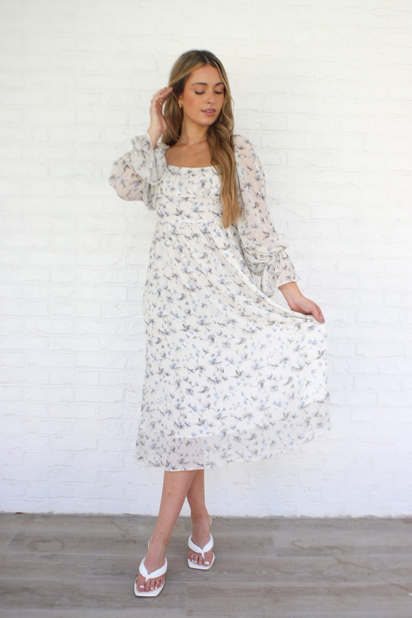 The Notebook Floral Midi