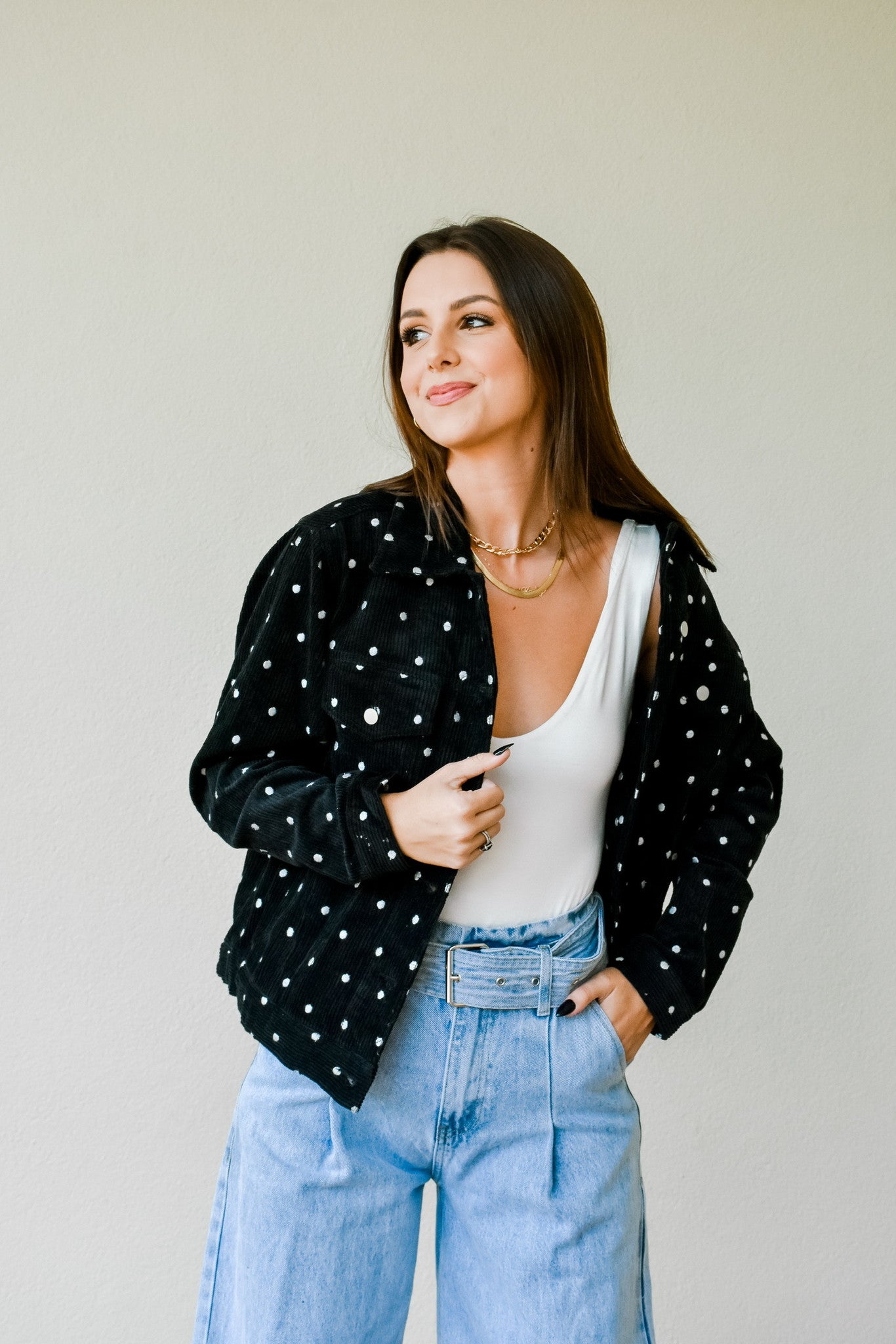 Around The Block Dotted Jacket