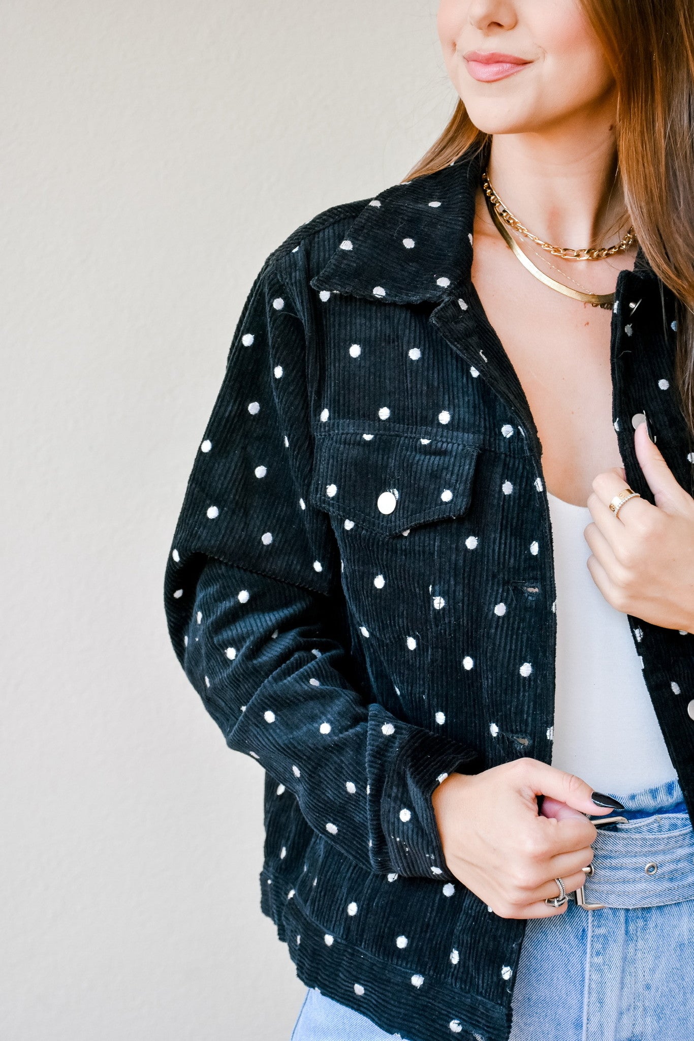 Around The Block Dotted Jacket