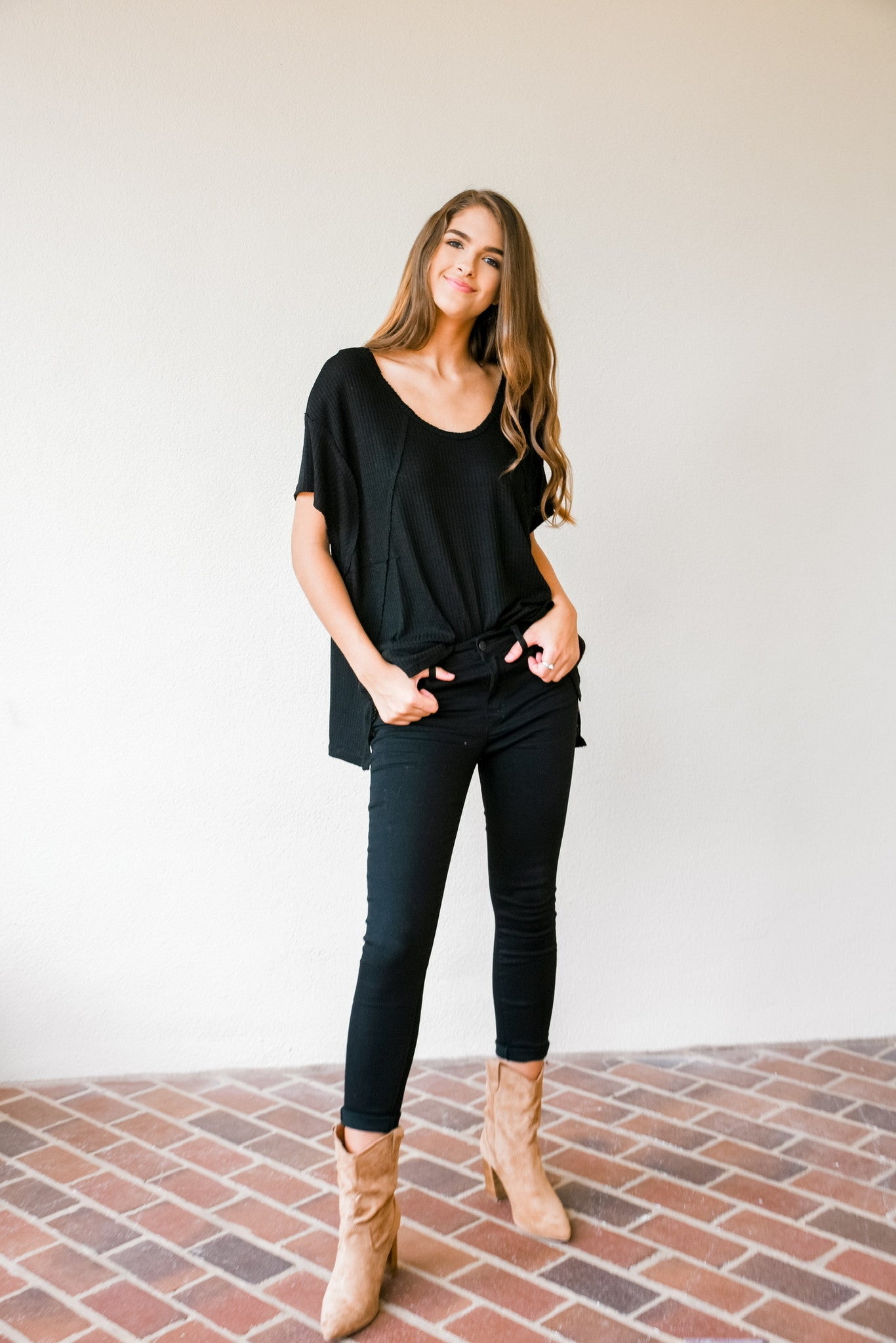 Black Olivia High Rise Skinnies