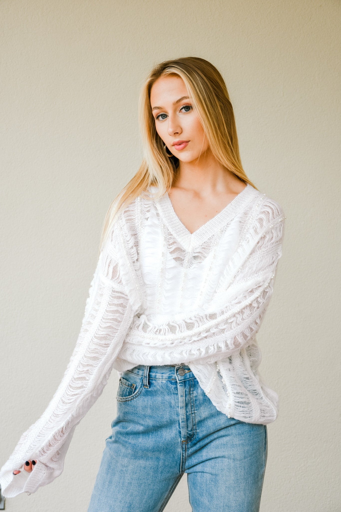 Pearl Kinda Girl Sweater