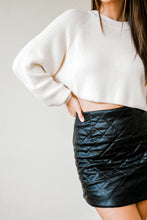 Load image into Gallery viewer, Don&#39;t Cross Me Leather Skirt
