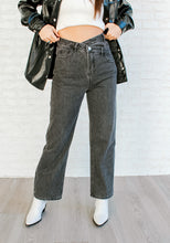 Load image into Gallery viewer, Criss Cross Black Denim
